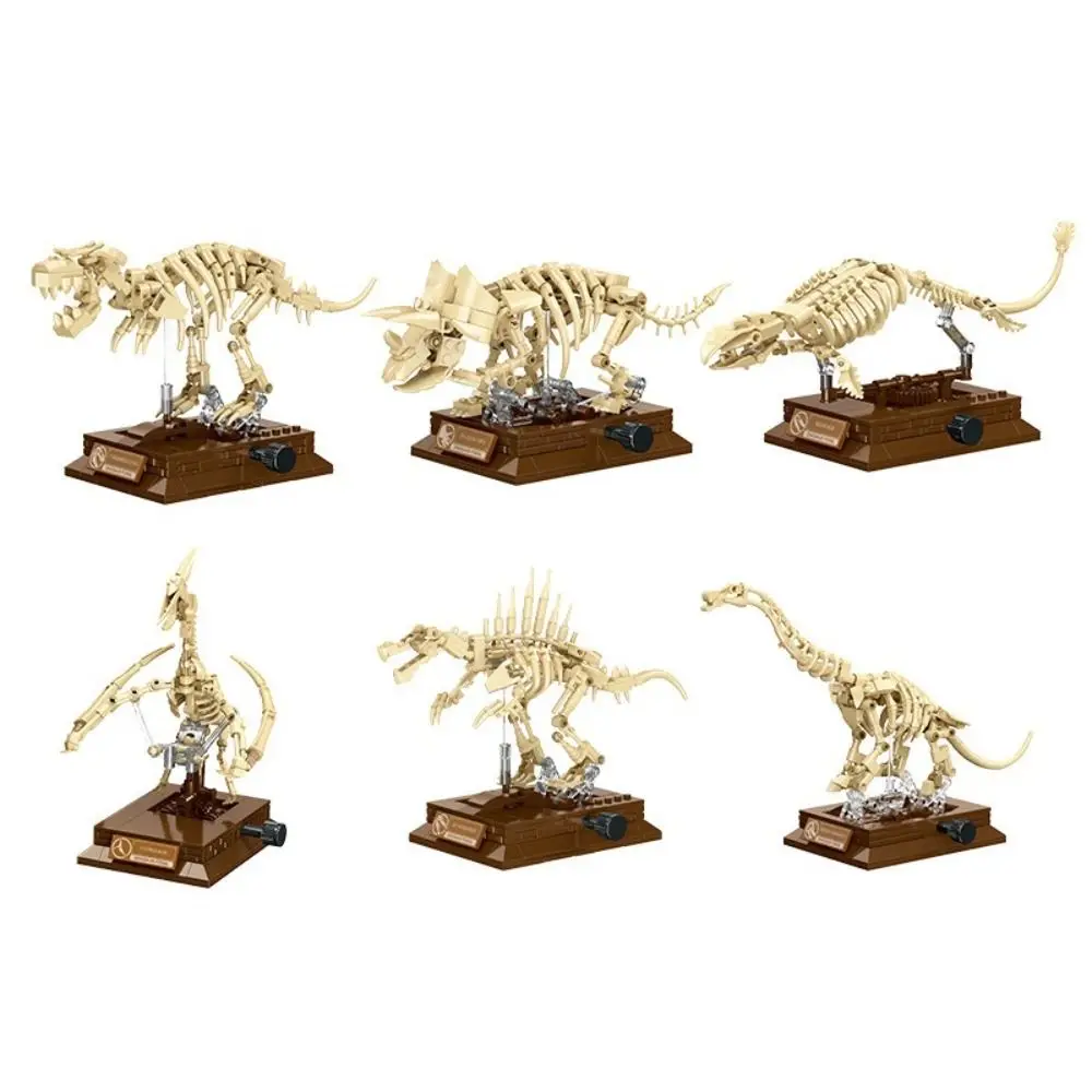 

Educational Toy Dinosaur Building Blocks Model Set Skeleton Building Tyrannosaurus Rex Desk Decoration Building Block Set