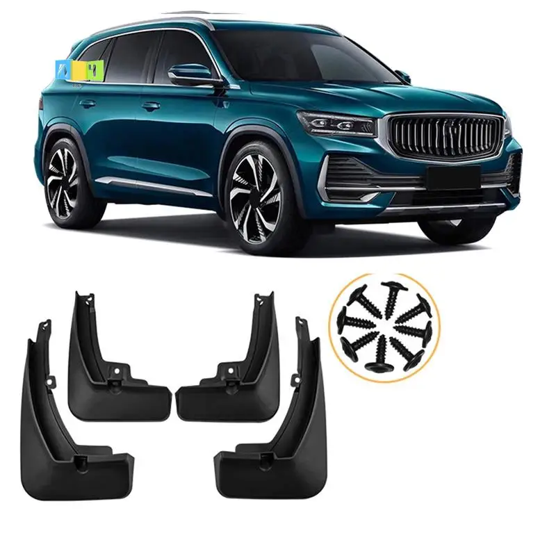 

A04E-Car Mud Flaps Mudguards Splash Guards Fender Parts Accessories For Geely Xingyue L Monjaro 2021-2023 Car Decoration