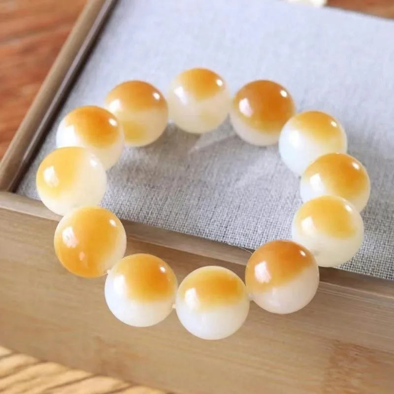 

Новый натуральный игривый браслет из одного круга из бисера, модный и универсальный браслет для мужчин и женщин