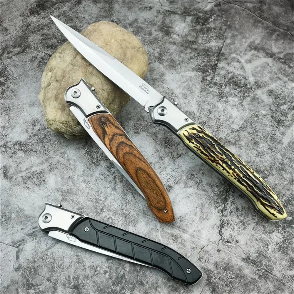 3 Styles Russian Outdoor Hunting Folding Knife 420 Steel Clip Point Blade Tactical Fishing Camping Survival Jackknife