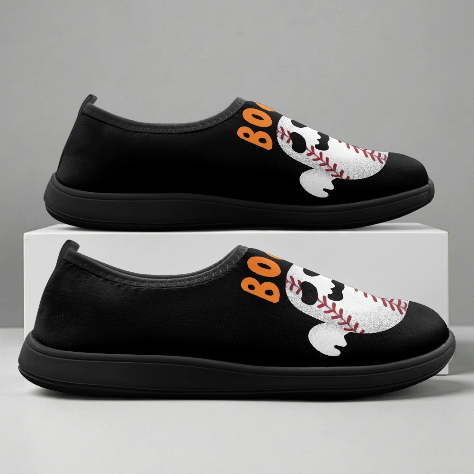 PENSTROLL Ghost Baseball Boo All Season Casual Shoes for Daily Wear Polyester & EVA Zero Drop Walking Sneakers Walking Footwear