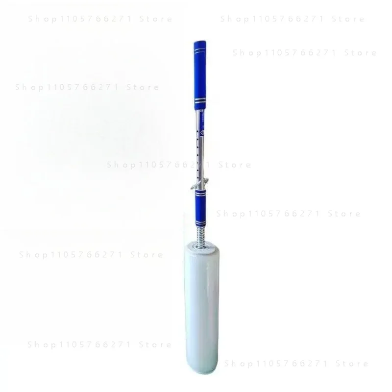 Winding film bracket Handheld without bending Winding film baler New straight rod type portable simple film puller