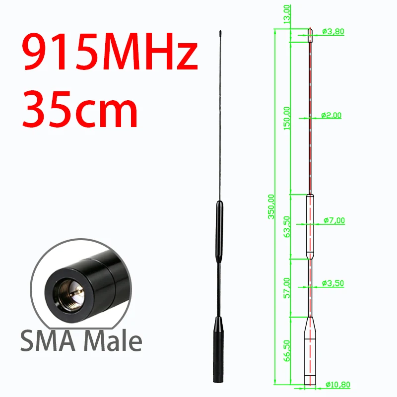 Antena GIZONT LoRa 868MHz 915MHz SMA Komunikasi Jarak Jauh Antena Fleksibel Lembut Untuk LoRaWan Dan Meshtastic 50CM 12DBi