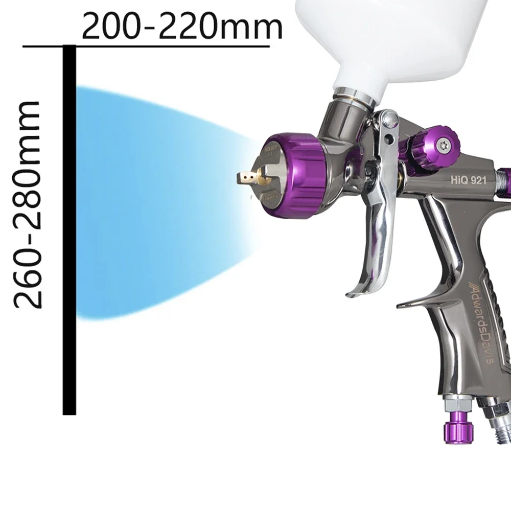 Imagem -03 - Hvlp Gravidade Baixa Pressão Pneumática Pistola de Pintura Ferramenta de Pulverização de Alta Atomização Indústria de Couro de Móveis Automotivos