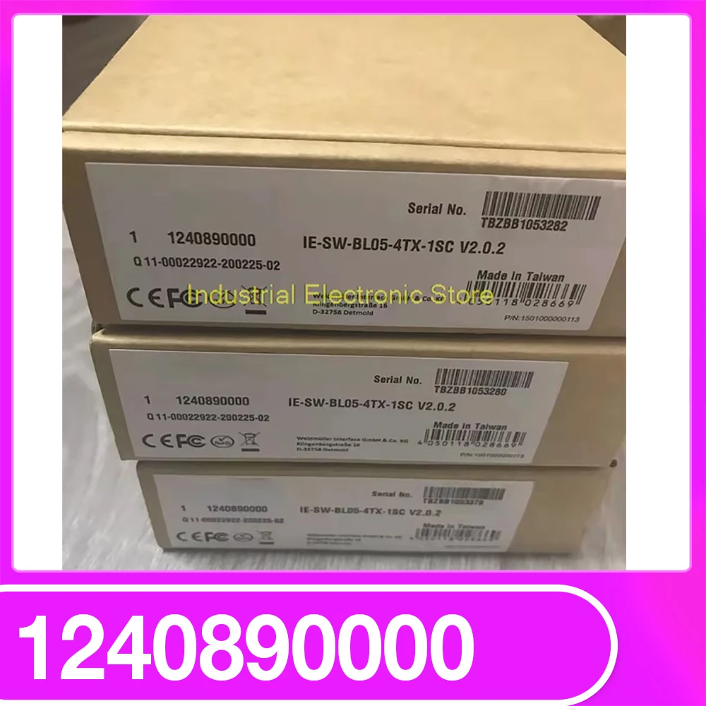 1240890000 For Weidmuller Network Switch IE-SW-BL05-4TX-1SC