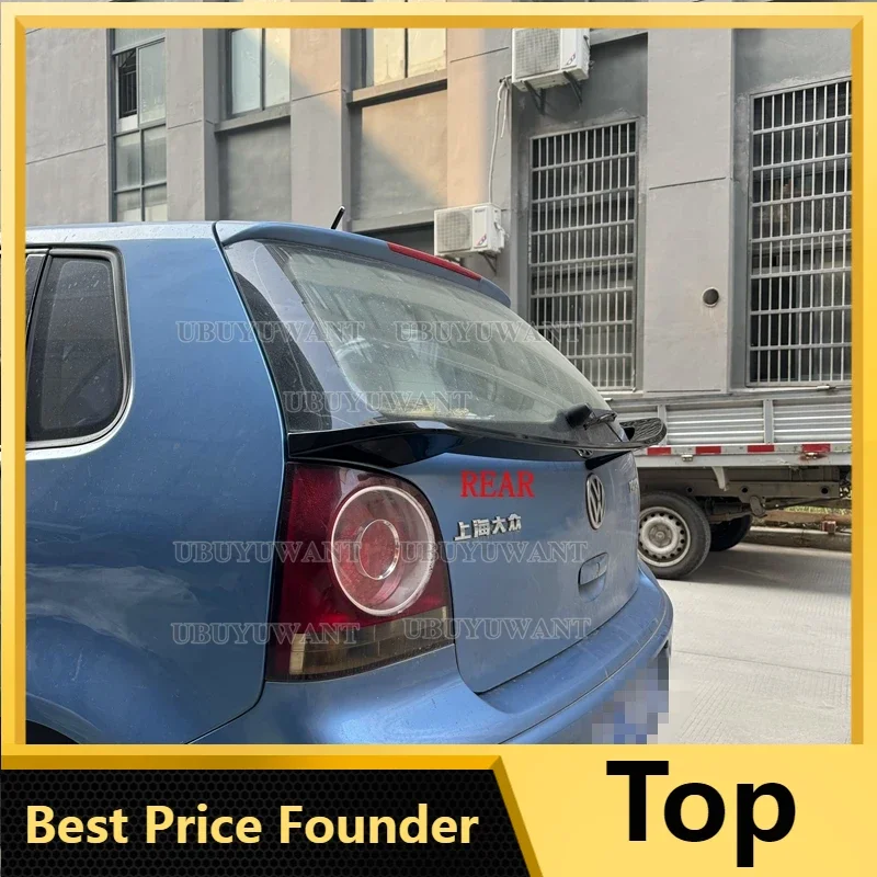 

Для Volkswagen Polo MIDDLE SPOILER ABS пластик окрашенный цвет внешний вид автомобиля заднее хвостовое крыло багажник спойлер 2005-2009