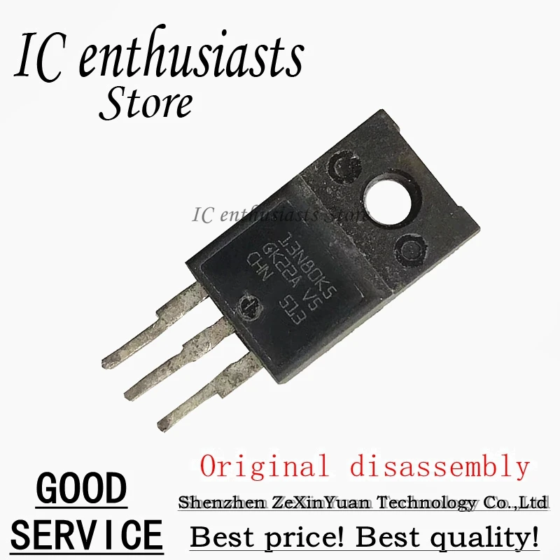 10PCS-50PCS ST13N80K5 13N80K5 800V 12A TO-220F Original disassembly