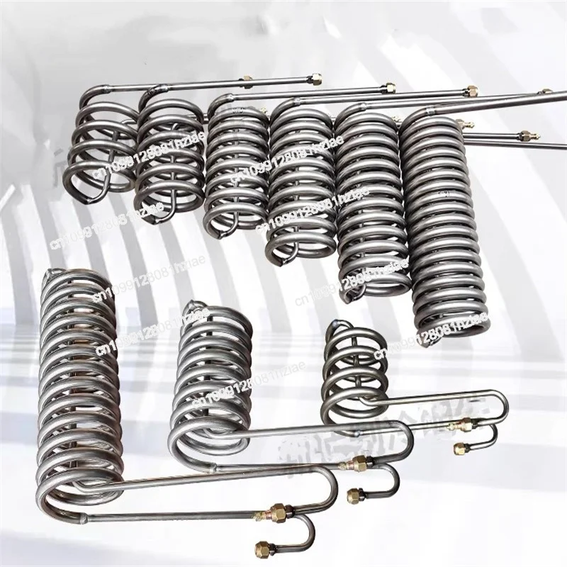 1 قطعة أنبوب التيتانيوم لفائف المبخر ل 1P 1.5 2 2.5 3 5P حوض السمك المبرد مبادل حراري خزان الأسماك في بركة المأكولات البحرية