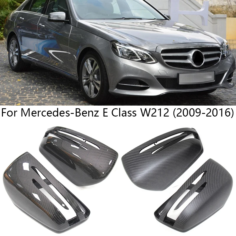 

For Mercedes-Benz E Class W212 2009 2010 2011-2016 Carbon Fiber Car Rear View Mirror Covers Trim Cap accessories for vehicles