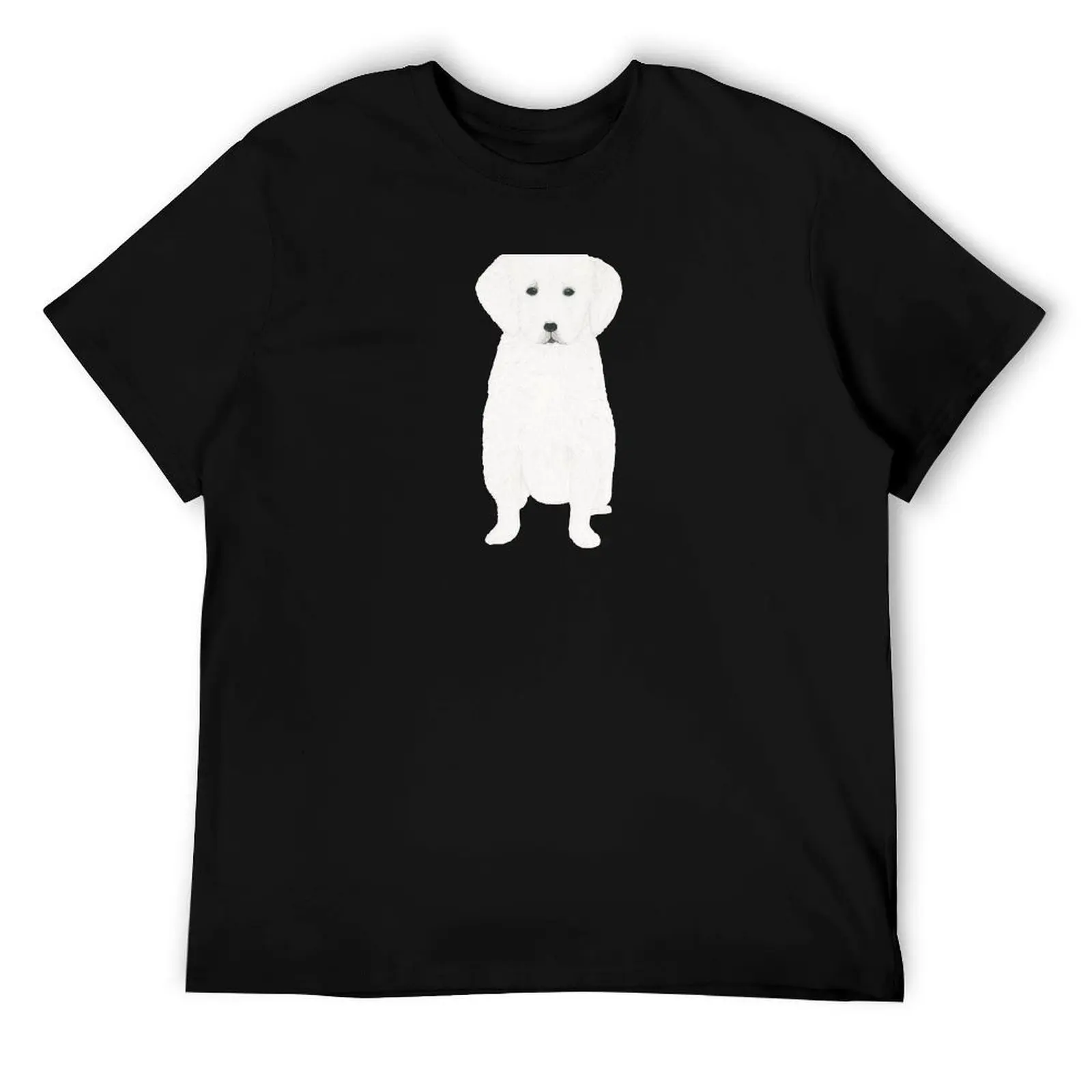 Bola de nieve, crema inglesa (Golden Retriever), camiseta para cachorros, camiseta de algodón para hombre, camiseta de diseñador para hombre