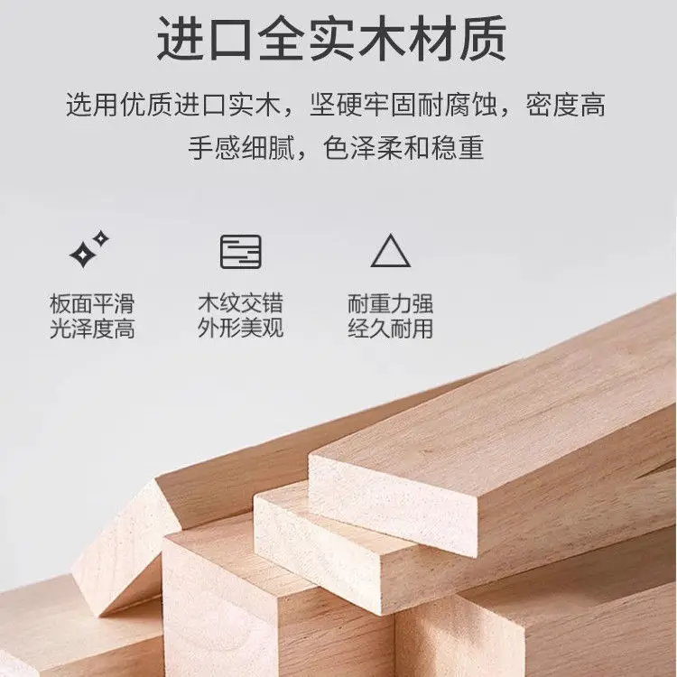 All solid wood, double, computer desk, bookshelf, integrated, learning, with shelf, writing