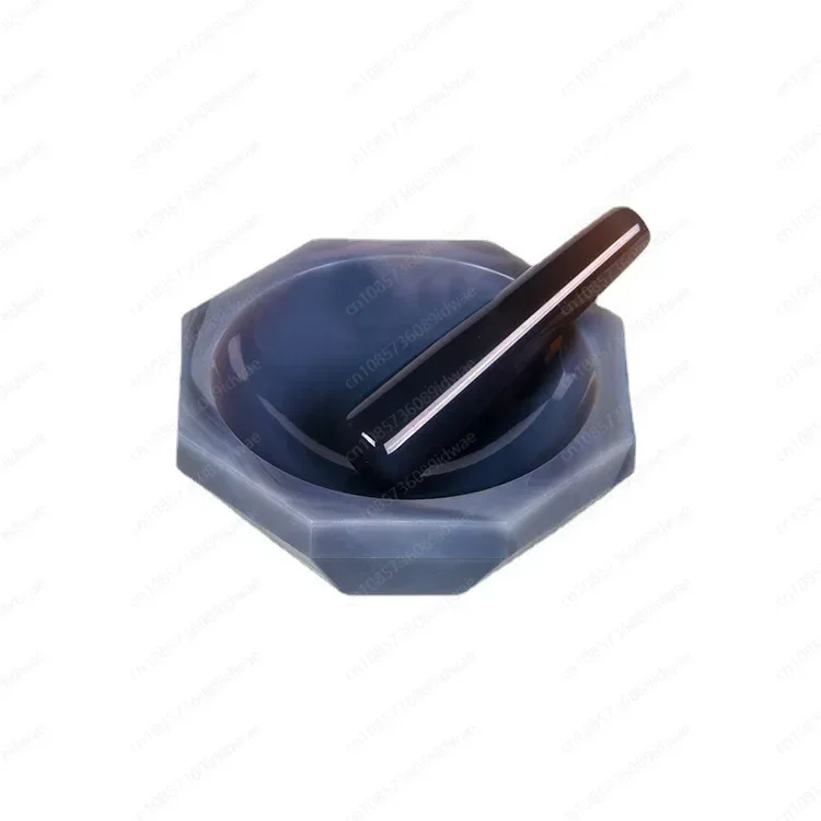 LQ01-30mm 50mm 70mm 100mm 120mm All size High Quality Natural Agate Mortar and Pestle Set for Laboratory research Grinding