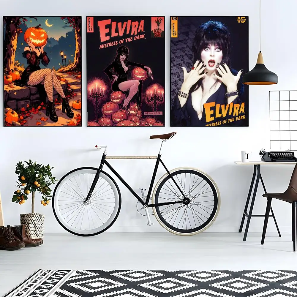 character horror Elvira Mistress Of The Dark Poster Modern Living Room Artwork & Beautiful Home Decor Style