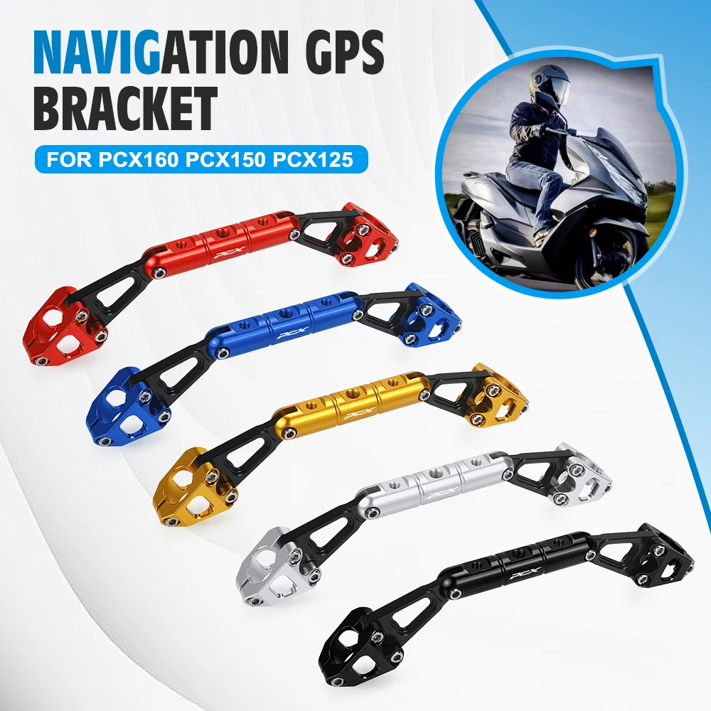 

GPS Navigation Holder For HONDA PCX 125 150 160 PCX125 PCX150 PCX160 Crossbar Handlebar Extender Light Lamp Bracket Phone Stand