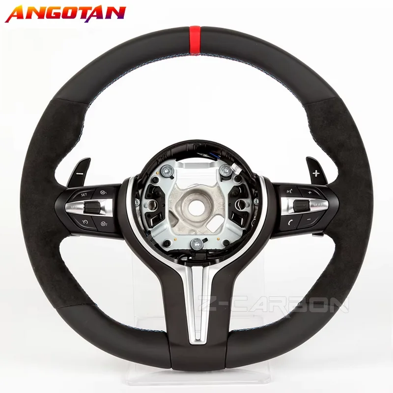 Car Steering Wheel For BMW M3 M5 M6 X3 X4 X5 F01 F02 F06 F07 F10 F11 F12 F14 F15 F16 F22 F30 Leather Steering Wheel Accessories