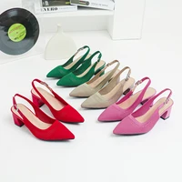Coarse heeled sandals for women, fly woven shoes - Image 5