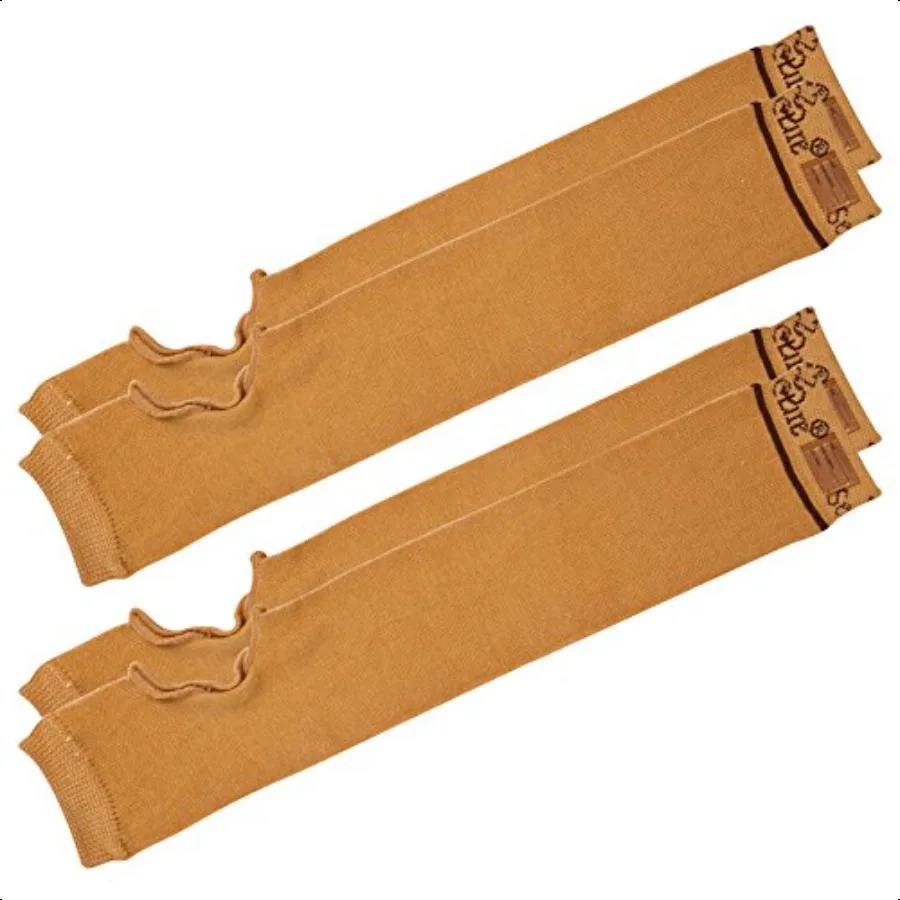 

SecureSleeves 2 Pairs Elderly Skin Protector Sleeves Geri Arm Sleeve Protects Sensitive Thin Skin from Tears Bruise Sun