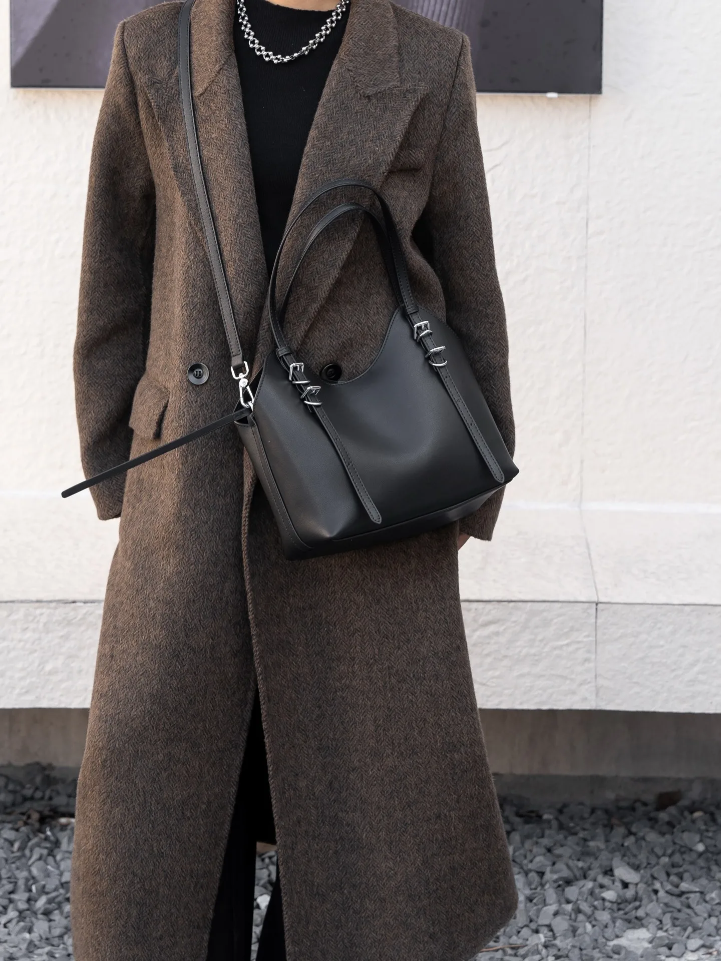 Fashion Leather Women Bags Senior Sense Large-capacity Leather Women Bags New Fashion Hundred Simple Ladies Shoulder Bag