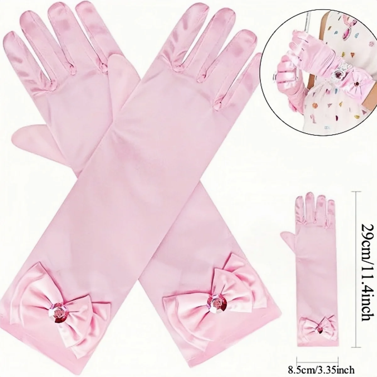 8 pezzi/set ragazze principessa abito costume accessori cosplay guanti bacchetta corona set di gioielli