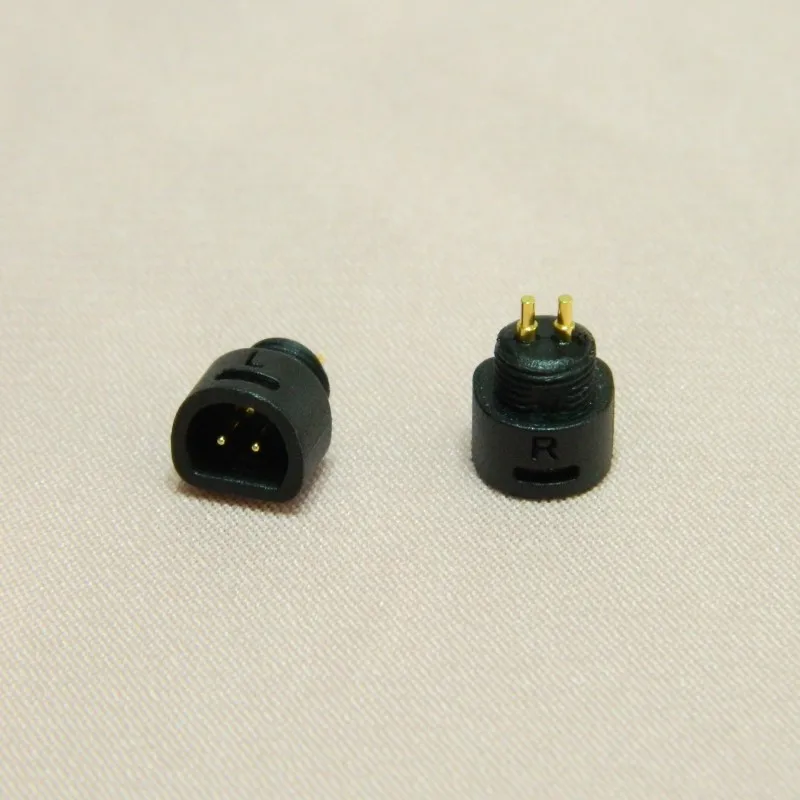 New 1 Pair Connector Pin Gold Plated For DIY Repair Sennheiser IE80 Earpone Headphone