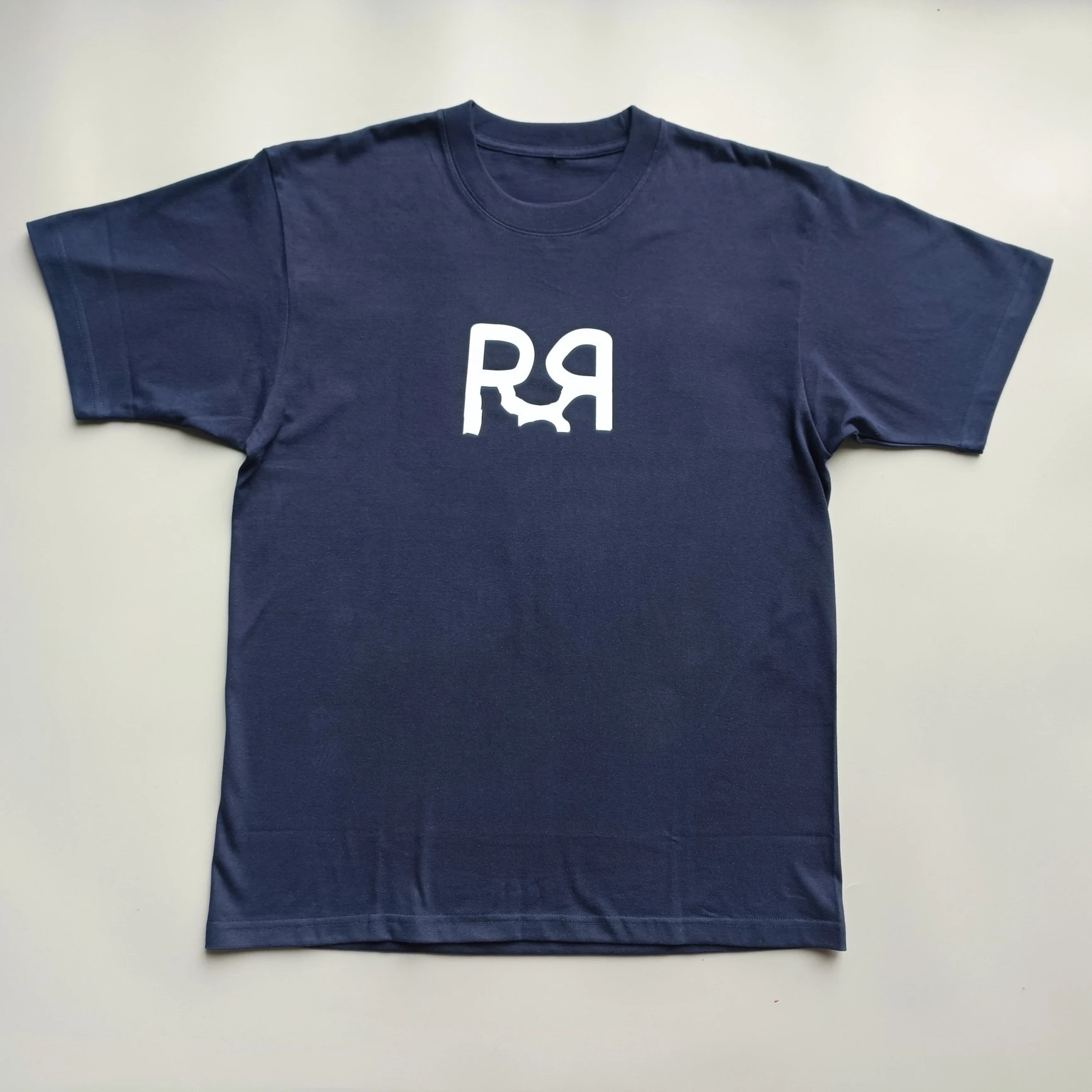 Seltenes Baumwoll-Retro-RL-Kurzarm-T-Shirt mit klassischem amerikanischem Retro-Print und Rundhalsausschnitt – Detail 2
