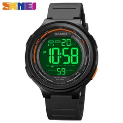 SKMEI New LED Light Digital Mens Sport Watches Count Down 5Bar Waterproof Wristwatch For Men Male Clock Watch reloj hombre 1841