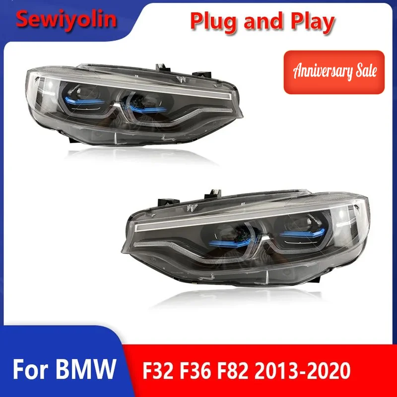 

Car Accessories Auto Headlights led For BMW 4 Series F32 F36 F82 2013-2020 DRL Fog Brake Lamp Assembly Tuning Lights Plug And Pl