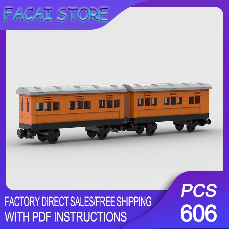 

Модульные строительные блоки для сборки модели поезда: Британские железнодорожные вагоны, технологичные конструкторы, рождественский подарок, игрушка для самостоятельной сборки