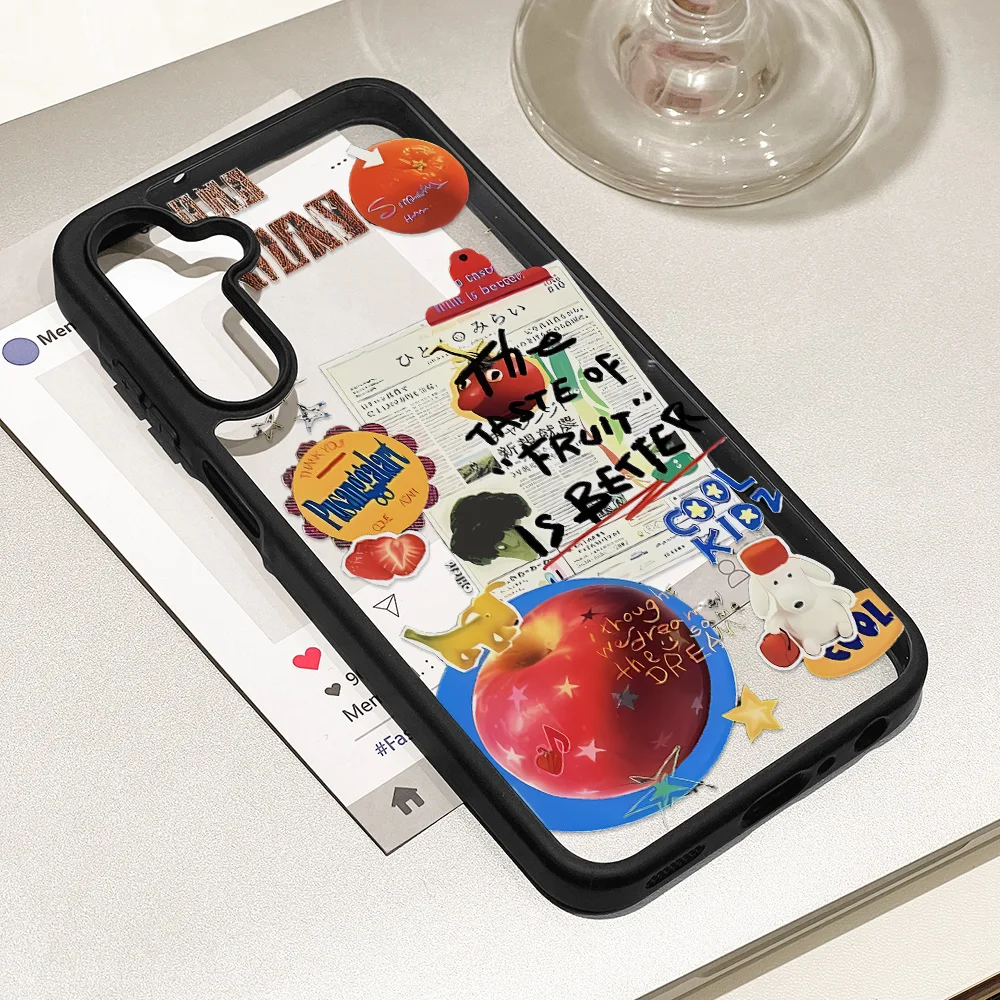 Cute Fruits Phone Case For Samsung S24 Ultra S26 S25 A16 5G S23 A57 A56 A55 A36 A17 A37 A35 A34 A26 A25 A15 A13 A12 A07 A06 A05