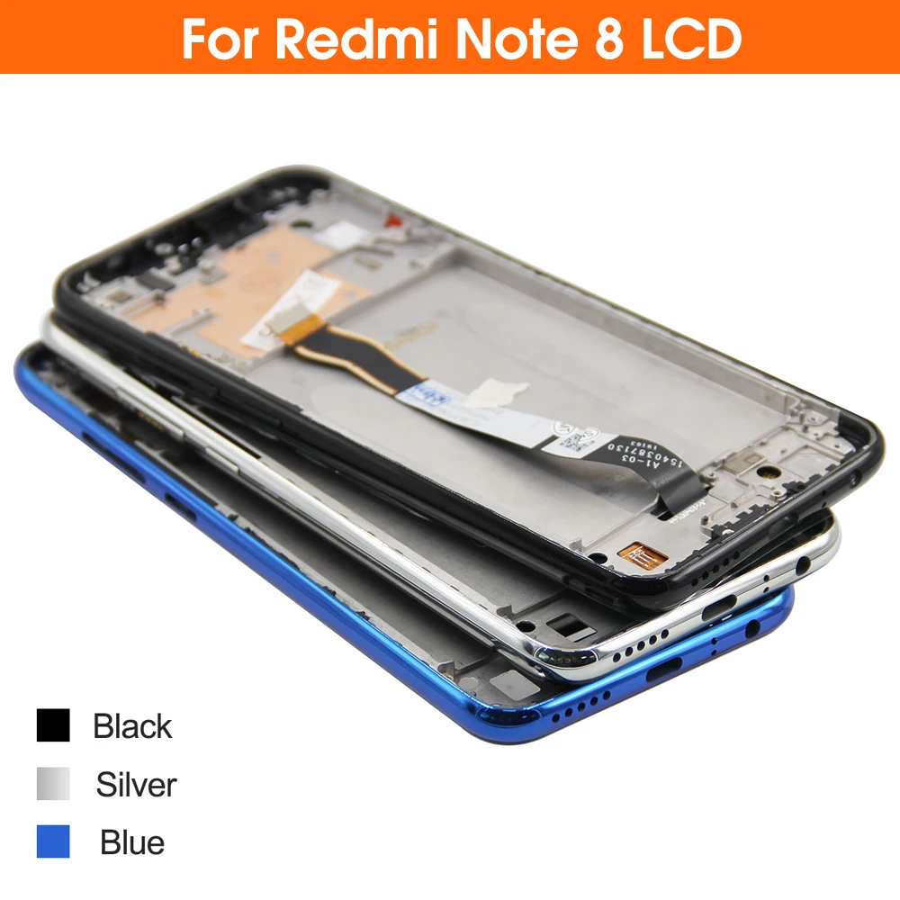 Schermo LCD Per Xiaomi Redmi Note 8 Pro – Display Touch 6.53" Con Cornice Nera, Kit Di Riparazione Completo Per M1906G7I/M1906G7G