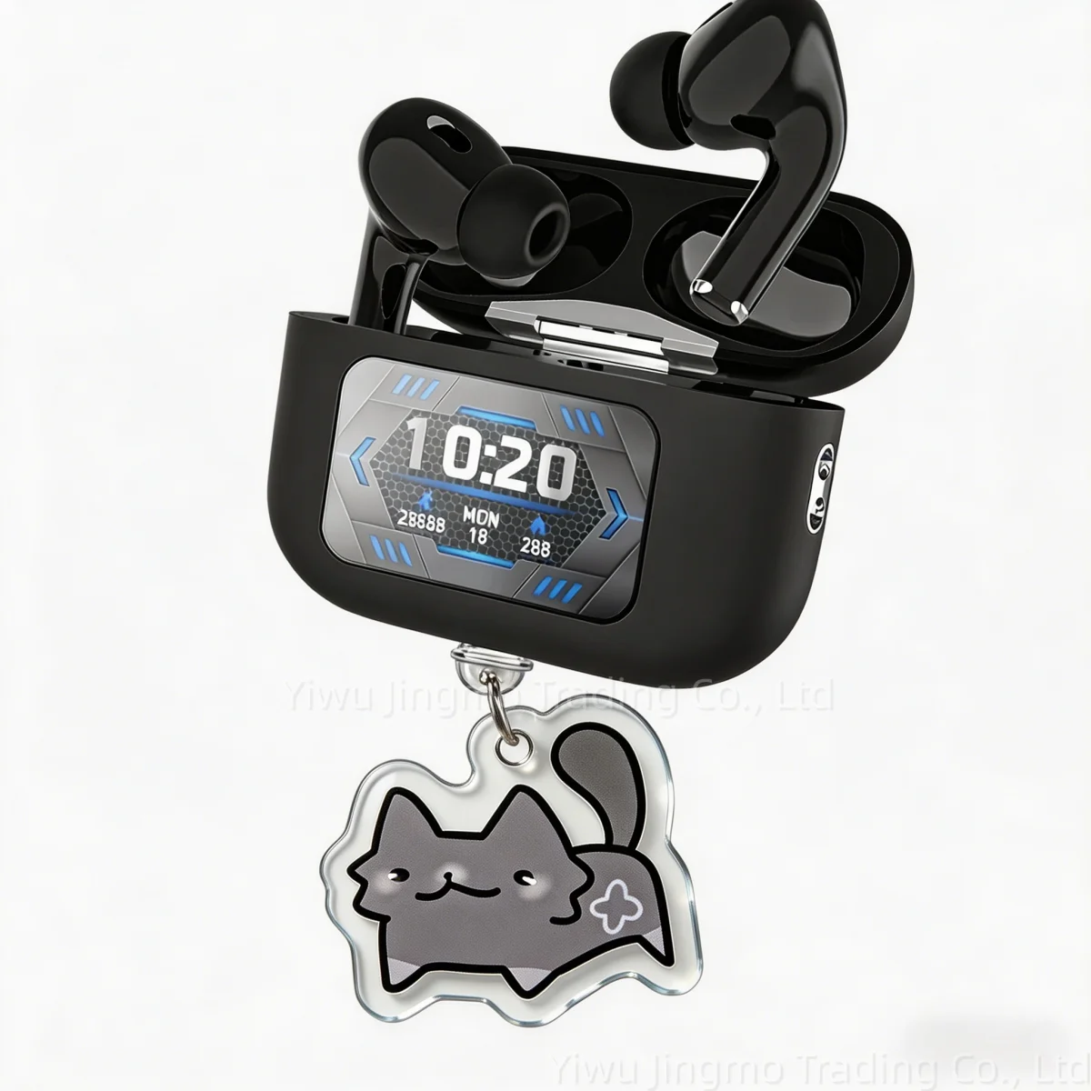 Game themed dandys world cat USB C dust plug cute acrylic decorative accessory for all mainstream type C cell phones and earbuds - view 3