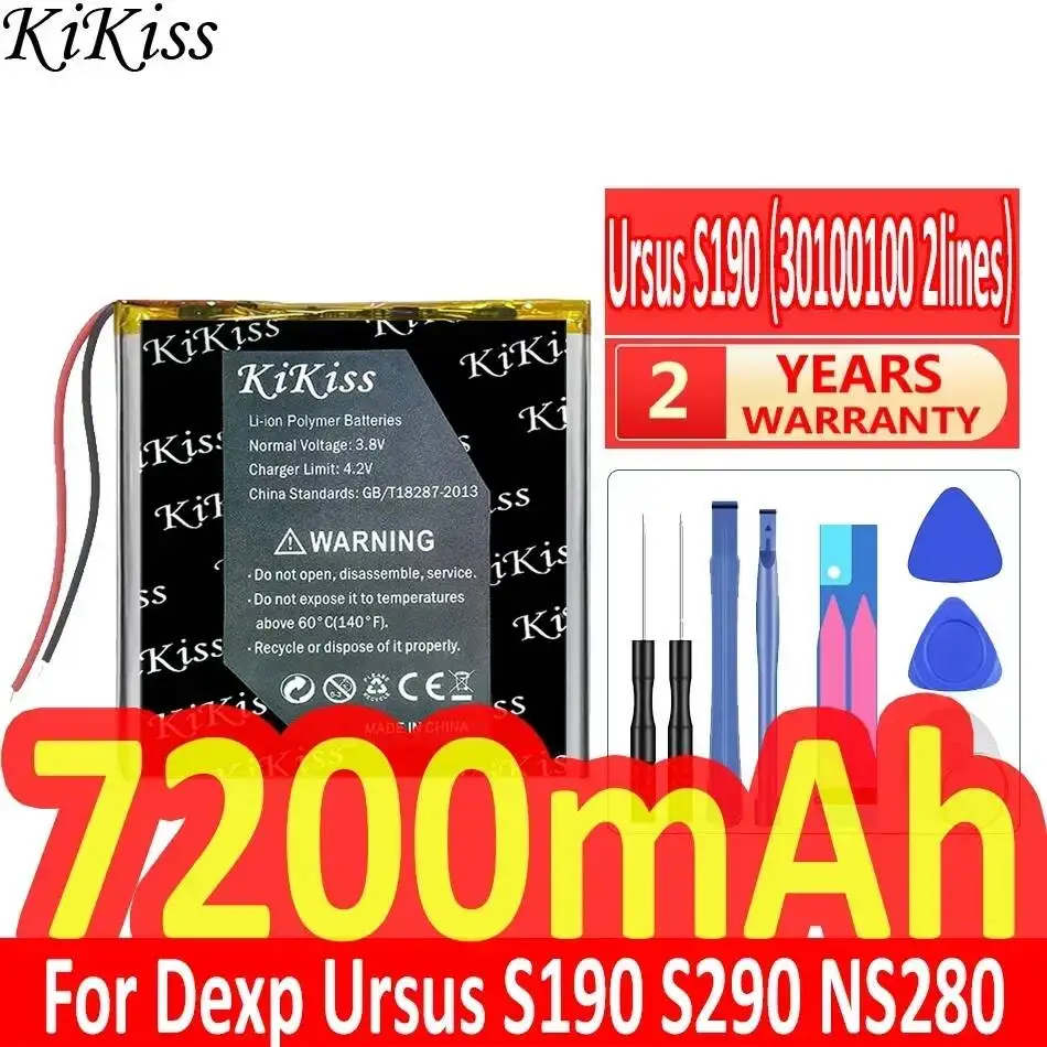 Laptop Battery 7200Mah For Dexp Ursus S190 S290 NS280 A179i 10XW Z380 NS180 8W 3G P180 Lte 30100100 2Lines