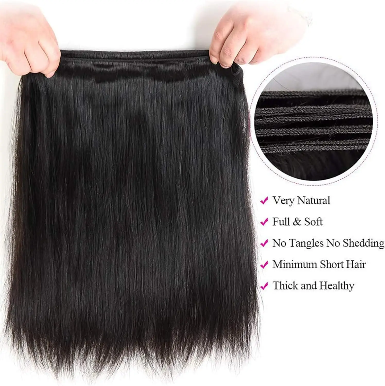 Tissage Straight Hair Bundles 1/3/4 PCS Natural Human Woman Hair Brazilian Weave 10A Human Hair Extensions