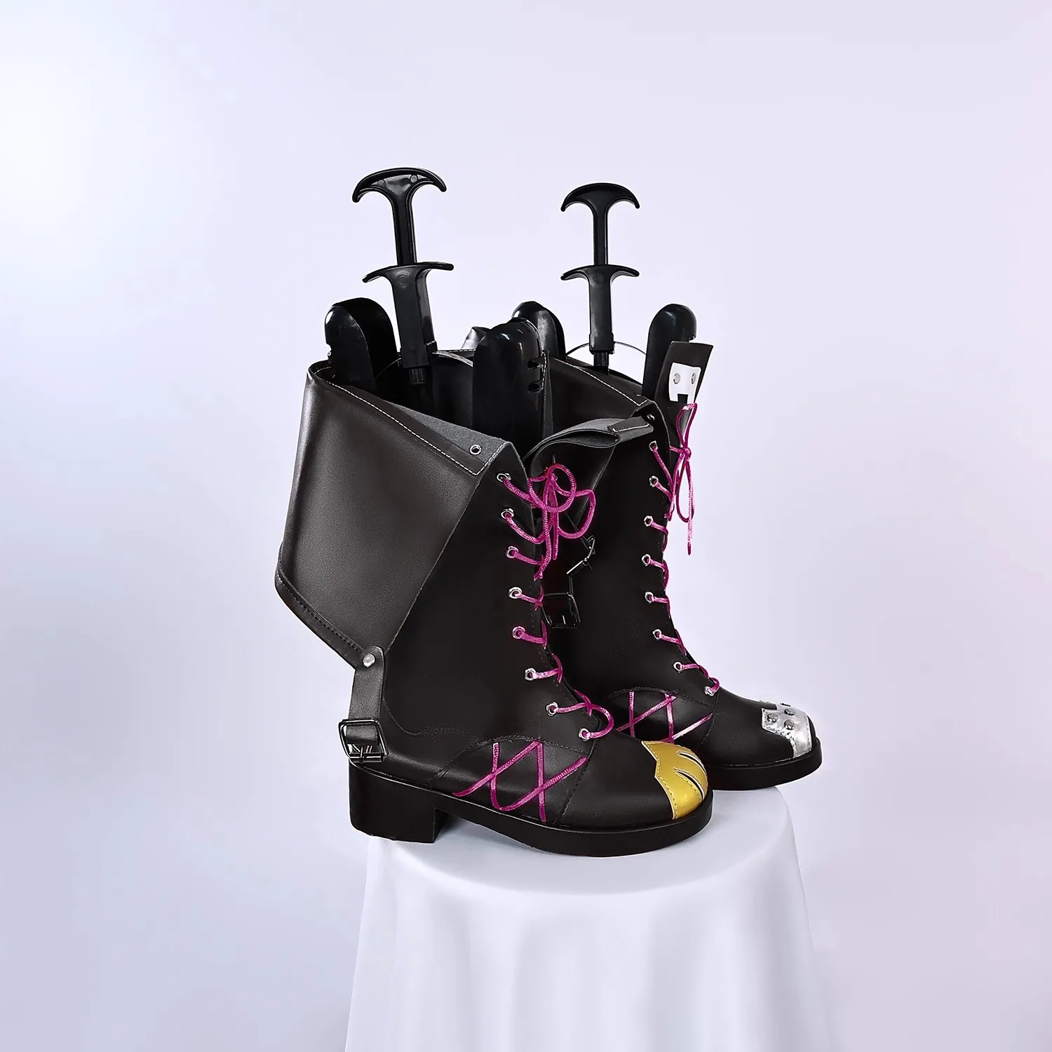 Comic con Anime Gioco donna Jinx scarpe cosplay gioco di ruolo costumi stivali neri