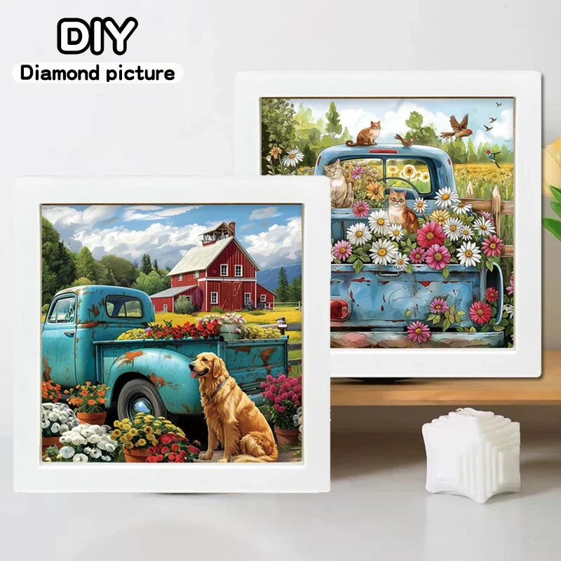 Romantic Garden - Diamond Paintings - Animal Cartoon Diamond Acrylic 5D-DIY Cross Embroidery Set  Handmade Diamond Art Decoratin