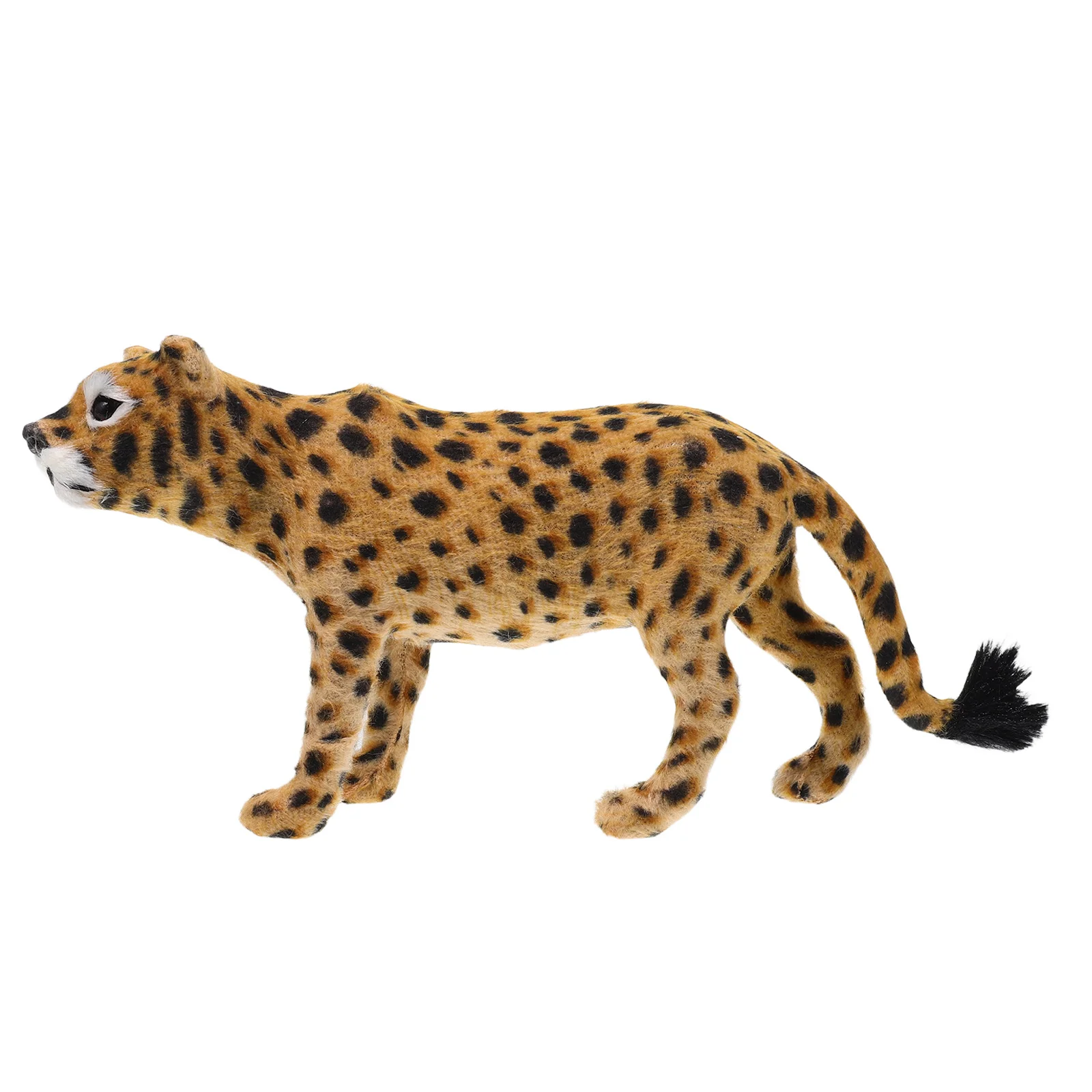 Decoración de leopardo, escultura realista de animales salvajes para escritorio de oficina, estantería, decoración de exhibición de arte para el hogar, cosas de leopardo bonitas