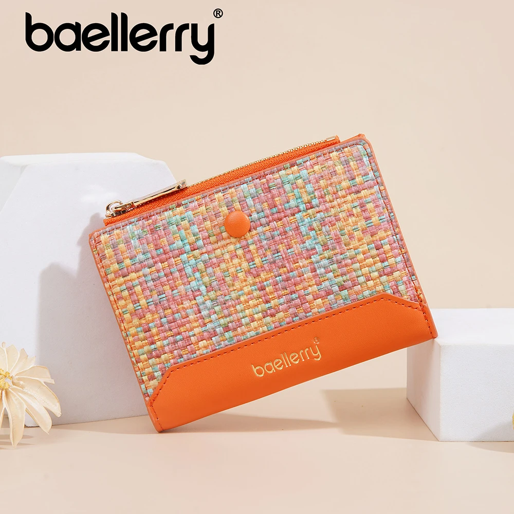 

New Simple Short Women Wallets Card Clips Zipper Female Coin Purses Credit Card Holder Photo Holder Wallet For Girls
