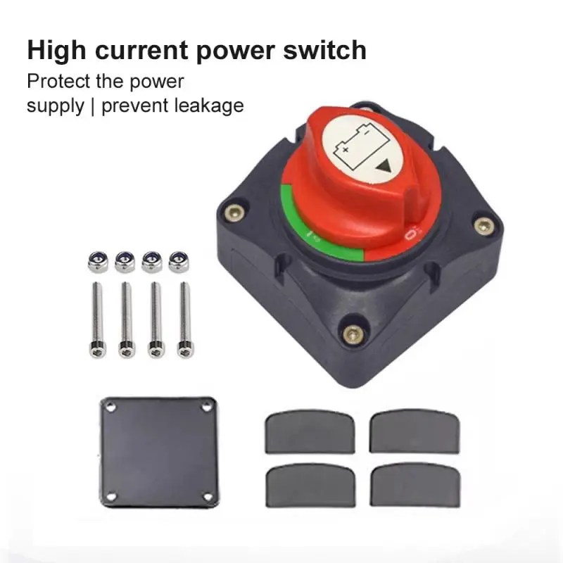 Auto Battery Disconnect Switch 12V 24V Marine 200A 300A Car Dual Battery Switch 3 Position Battery Selector Switch for Car Boat