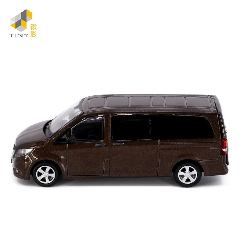 TINY 1:64 Ben-chi Vito NO.83 Brown Alloy Simulation Model Car