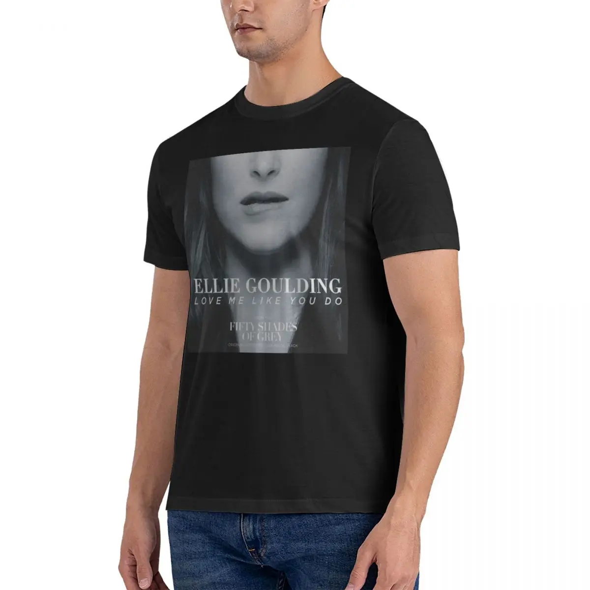 Men's Love Me Like You Do T Shirts E-Ellie Goulding 100% Cotton Clothing Novelty Short Sleeve Round Neck Tee Shirt Classic