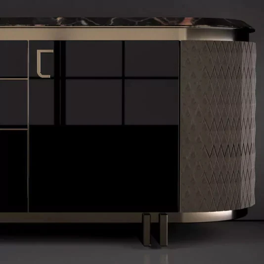 Italian Villa Restaurant Side Cabinet Locker Luxury Minimalist Restaurant Sideboard 2