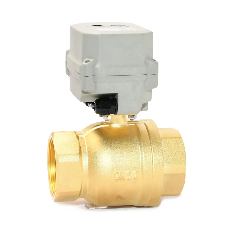 2 Inch 2 Way DN50 Brass DC12V Electricflow Control Motorized Ball Valve Flow control device