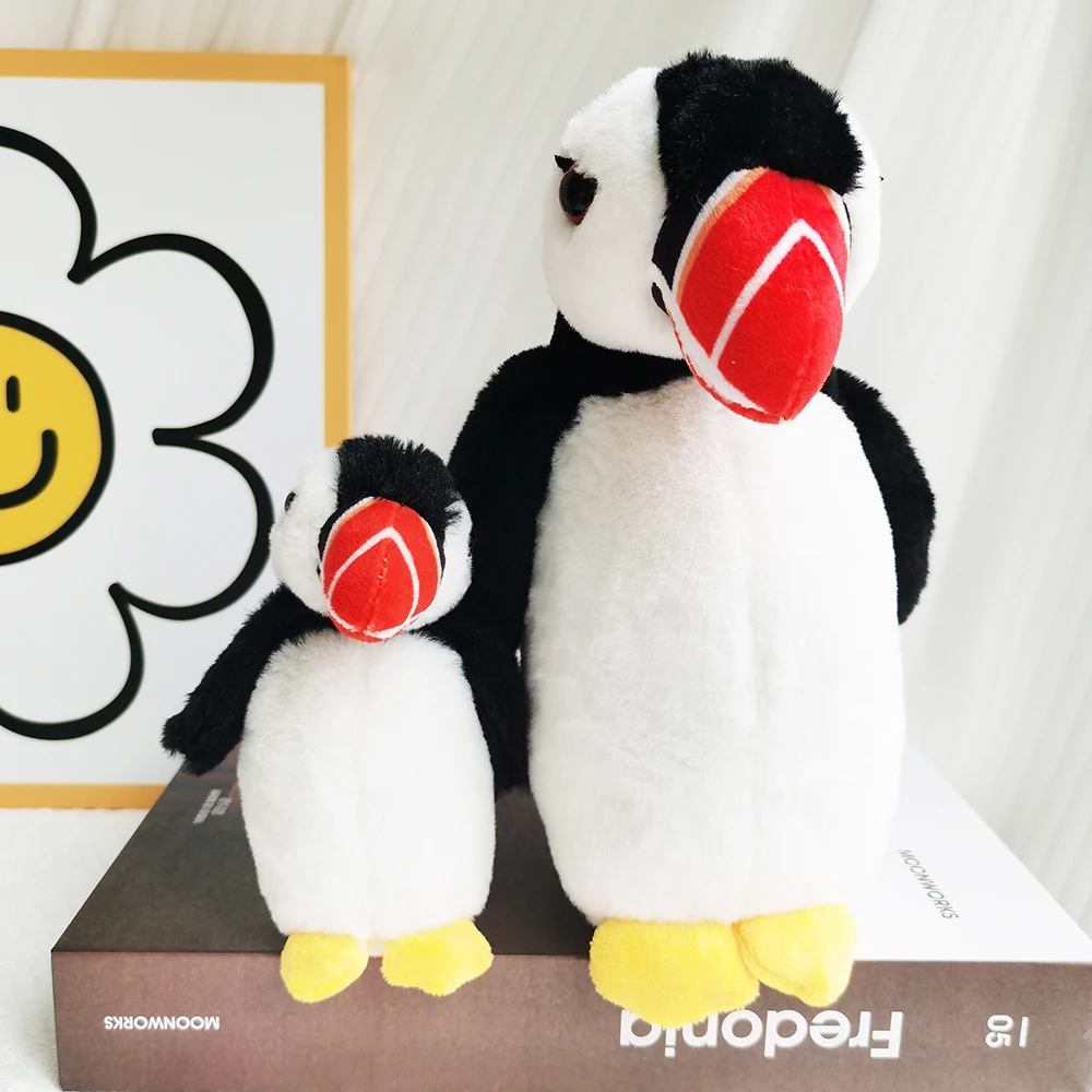 AdTosNordic Style Puffin Peluche Jouets Porte-clés, Peluches Douces, Poupées Pelucheuses, Cadeau de Noël pour Enfants, Décoration de Chambre de Bol