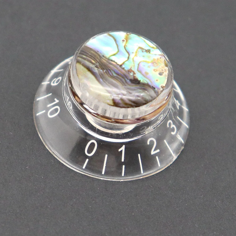 1pcs Guitar Knobs Abalone Top Bell Top Hat Speed Volume Tone Knob for LP ST Guitar