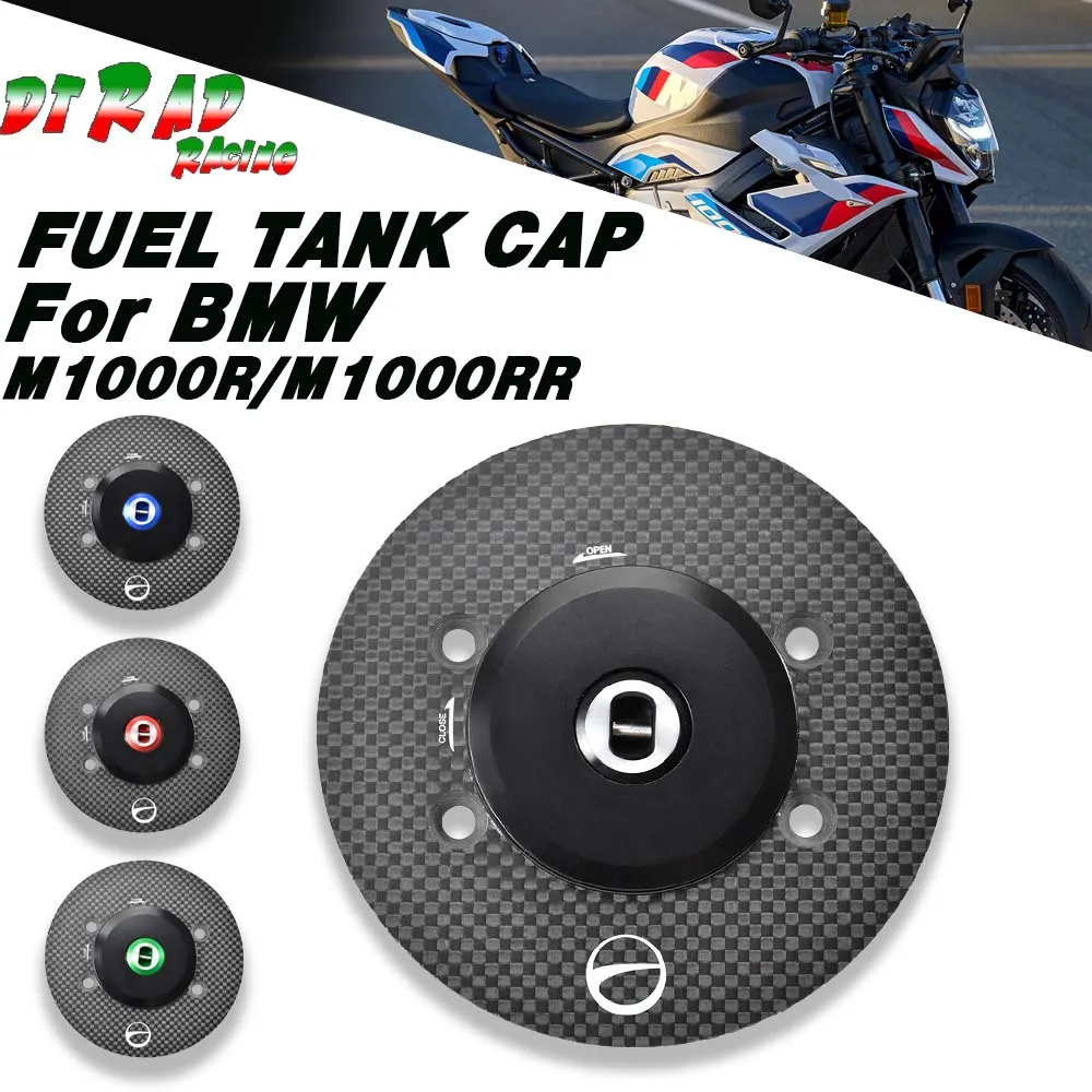 Nuevo 2023 para BMW M1000R 2023- M1000RR 2014-2023 cubierta de llenado de combustible de bloqueo enchufe de tanque de gasolina de motocicleta con tapa de caja de aire de llave