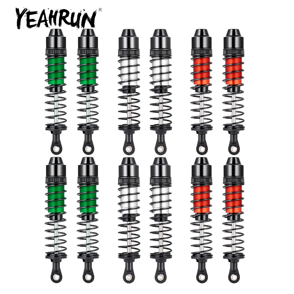 YEAHRUN 1 مجموعة الأمامية والخلفية سبائك الألومنيوم امتصاص الصدمات ل Tamiya علب الاغذية 1/12 RC شاحنة كبيرة ترقية أجزاء الملحقات
