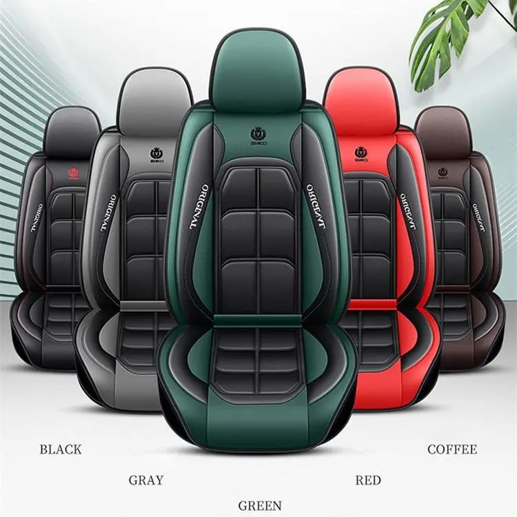 Wholesale Car Interior Accessories Decoration Seat Cushion Full Set Luxury Seat Cover Sport Leather Car Seat Covers