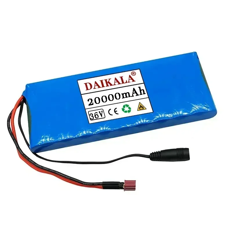 10s1p 36V 20000mAh High capacity 18650 Rechargeable Li-ion Batteries Pack，For 36V Electric Bicycle Scooter with 20A BMS