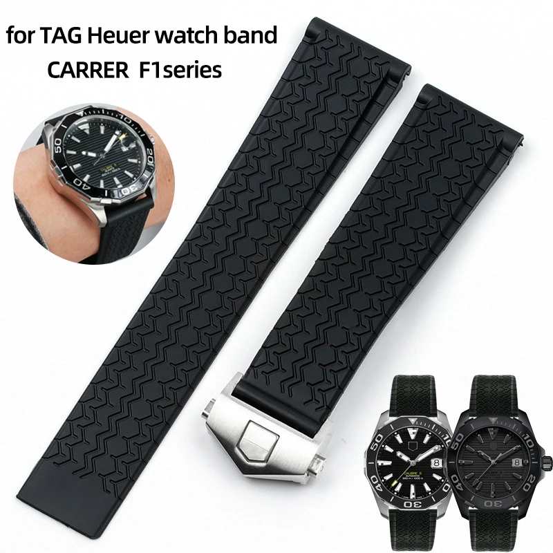 pulseira-de-silicone-de-22mm-para-relogio-tag-heuer-carrer-f1-pulseira-com-fivela-dobravel-drive-timer-pulseira-de-borracha-preta-a-prova-d'agua