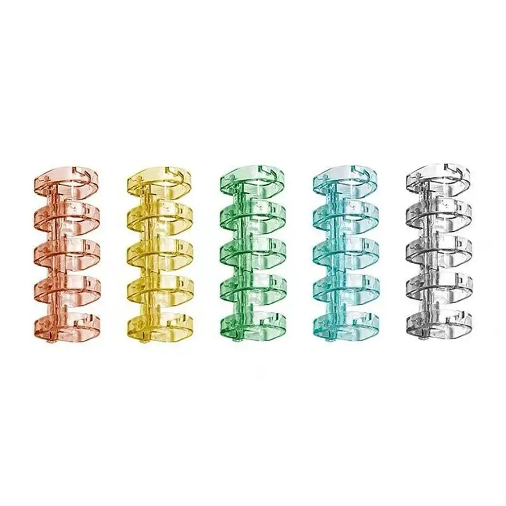 10Pcs Binding Spines Snap Split Binder Rings A4 A5 A6 Notebook Stationery Office Supplies Loose Leaf Learning Cards 5 Ring